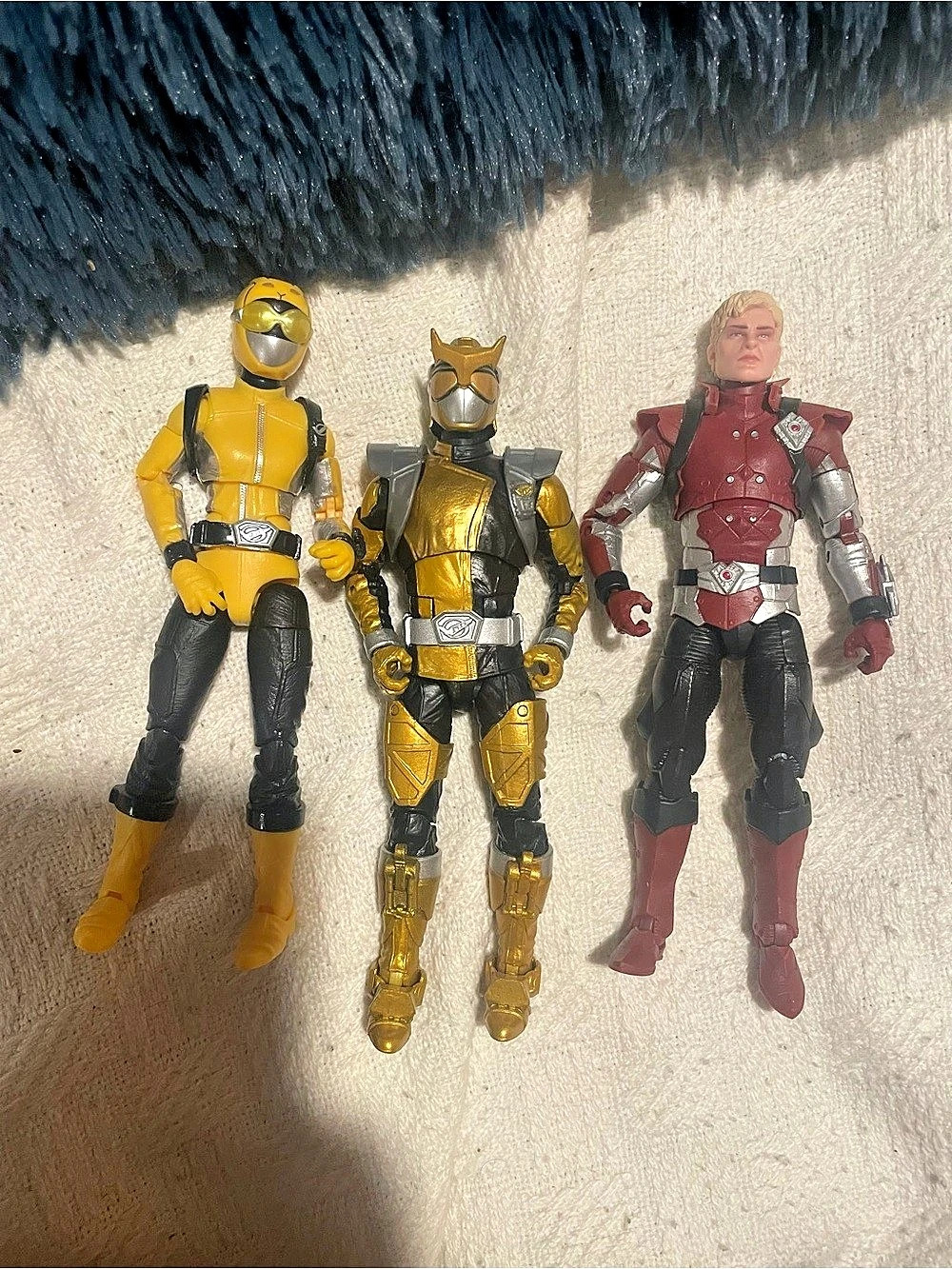 Hasbro Power Rangers Lightning Collection Action Figure Lot of 3 Gold Red Yellow